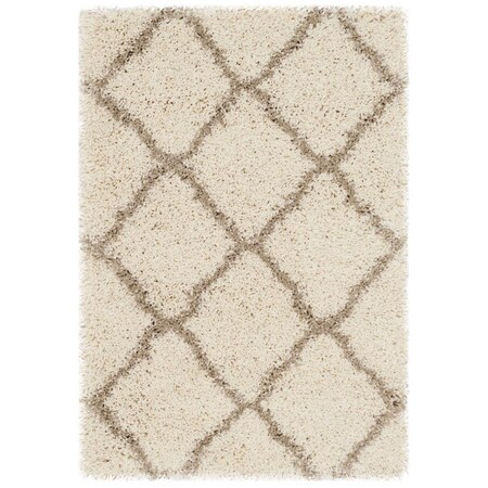 Safavieh 2 x 3 ft. Hudson Shag Power Loomed Accent Area Rug, Ivory and Beige SGH283D-2